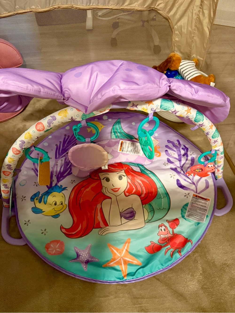 Disney baby little mermaid activity mat